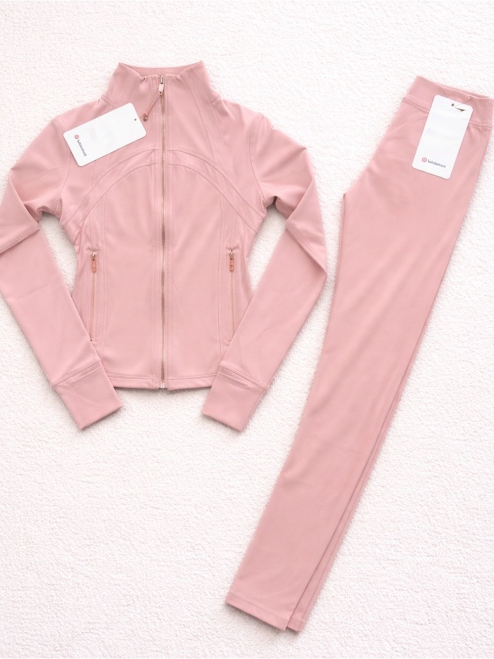 Lululemon Pink Define Jacket & Align Leggings Set Size 6 NWT